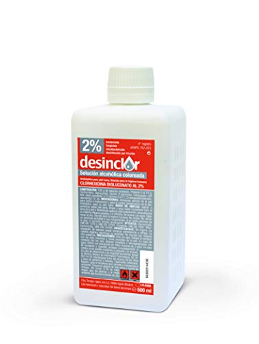 Desinclor Clorhexidina Alcoholica Coloreada 2% Antiseptico - 500 ml