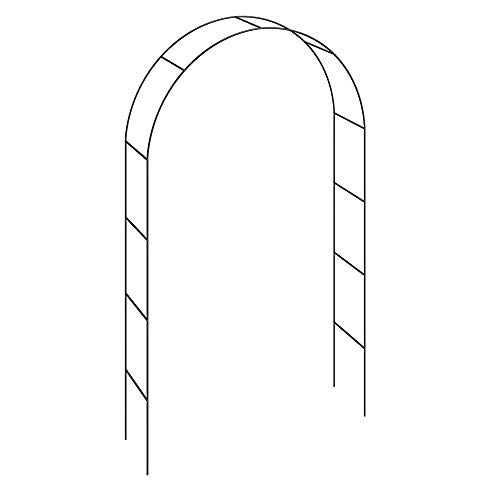 Deuba Arco Rosales y Plantas trepadoras enredadoras Metal pulverizado 240x140cm para jardín Exterior Eventos decoración