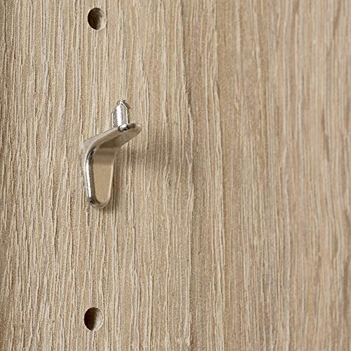 Deuba Estantería libreria Biblioteca Vela Roble 5 estantes 190 cm Mueble de almacenaje Oficina Dormitorio salón casa