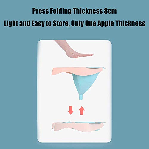 D&F Salón Lavacabezas Móvil De Peluquería Lavabo De Pelo Plegable Portátil con Drenaje De Plástico, una estación de Lavado de Pelo para el hogar para Ancianos, Discapacitados Embarazadas Niños