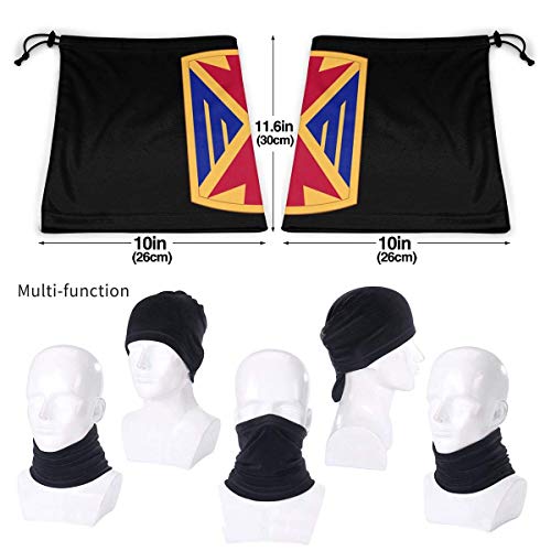 DFGHG 10 ° Ejército Aire y Comando de Defensa de Misiles Microfibra Calentador de Cuello Bufanda Polaina Sombreros Mascarilla Bandanas