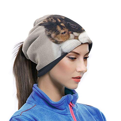 DFGHG Camping Senderismo Ropa Hombre Sombreros Sombreros Sombreros multifuncionales blog_yummypets_chat_triste2_04_14 Unisex Microfiber Neck Warmer Headwear Face Scarf Mask For Winter Cold Weather Mas