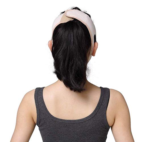 DGHJK Vendaje de Estiramiento Facial Cinturón de ronquido Transpirable para Mujer Evitar la Boca Abierta Artefacto de ronquido para Dormir Vendaje de corrección de dislocación Anti-mentón
