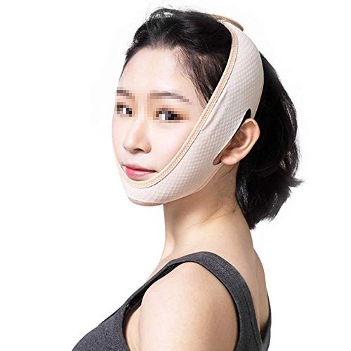 DGHJK Vendaje de Estiramiento Facial Cinturón de ronquido Transpirable para Mujer Evitar la Boca Abierta Artefacto de ronquido para Dormir Vendaje de corrección de dislocación Anti-mentón