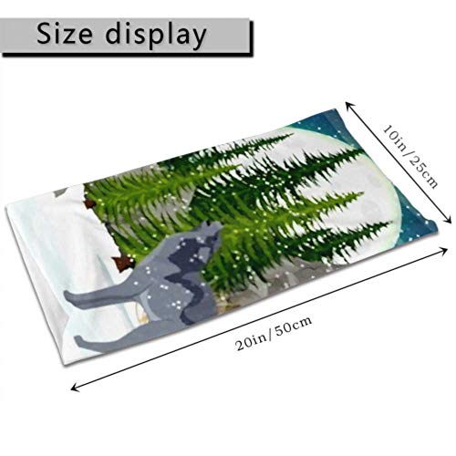 Diademas mágicas multifuncionales, Lobo aullidos Moon Spruce Forest Stones Headwear al Aire Libre Bandana Sports Scarf Tube UV Mascarilla para Entrenamiento Yoga Running Riding Outdoor Magic Scarf