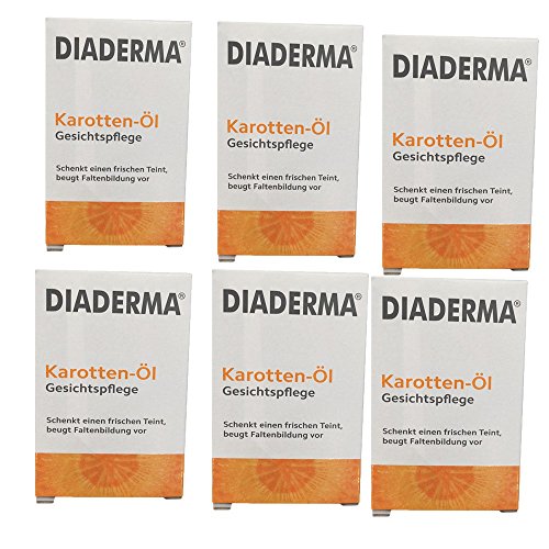 Diaderma - Aceite de zanahoria para el cuidado facial (6 unidades de 30 ml)