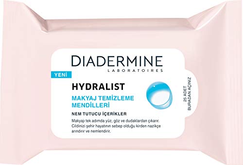 Diadermine - Toallitas Desmaquillantes Hydralist - 6 unidades de 25 toallitas