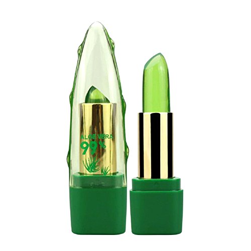 Diafrican Labios hidratantes Pintalabios, Labial Orgánico de La Jalea de Vera del Aloe Labios, Lápiz Labial Brillo de Labios Impermeable Duradera Maquillaje, Aloe Labios Hidratantes Pintalabios