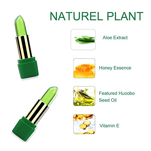 Diafrican Labios hidratantes Pintalabios, Labial Orgánico de La Jalea de Vera del Aloe Labios, Lápiz Labial Brillo de Labios Impermeable Duradera Maquillaje, Aloe Labios Hidratantes Pintalabios