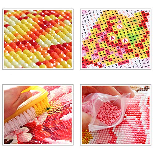 Diamante Pintura Completo Taladro Cuadrado Paisaje Piedras estrías Imágenes Nuevo bordado Kits de punto de cruz Diamante Mosaico