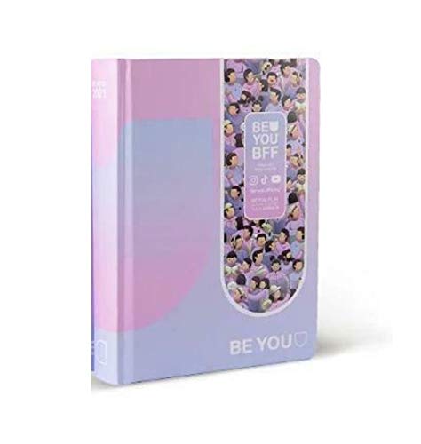 Diario escolar Be You Be Play Edición Especial Limitada - u Be Yourself Standard Rosa Morado Difuminado 2020-2021 + Incluye llavero + bolígrafo de colores + marcapáginas