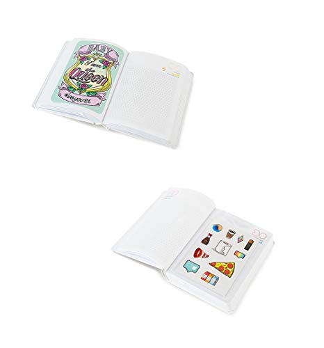 Diario escolar Be You Be – u Be yourself estándar blanco 2020-2021 + llavero + bolígrafo de colores + marcapáginas