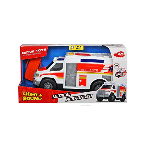 Dickie 1166002 Ambulancia SEM de 34cm con luz y sonido 