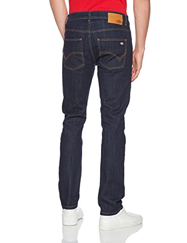 Dickies Rhode Island Vaqueros Slim, Azul (Rinsed), (Tamaño del Fabricante:30/32) para Hombre