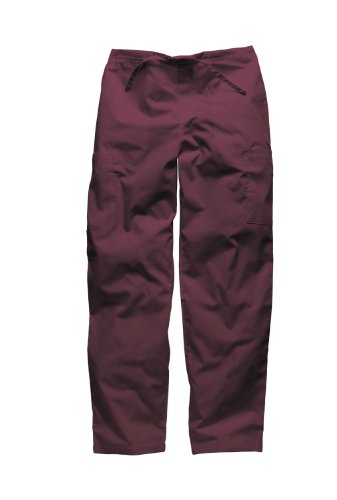 DICKIES WORKWEAR pantalón para médico con cierre con , para hombre y mujer burdeos 36