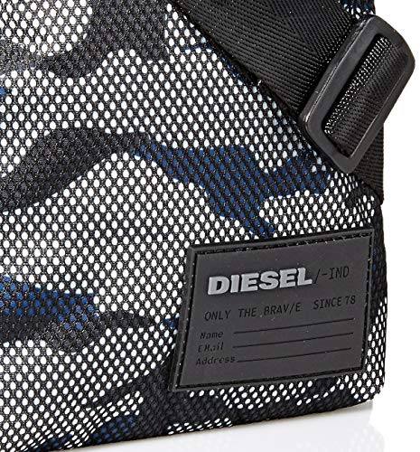 Diesel ShoesDiscover-me F-discover CrossHombreCarterasMulticolor (Black/White/Blue) 2x19.5x15 centimeters (W x H x L)