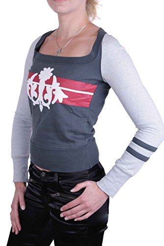 Diesel Sudadera De Mujer Camiseta Sadery Blanco, Gris - gris, XS