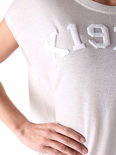Diesel T-Zola-S T-Shirt Camiseta Mujer (XS, Crema)