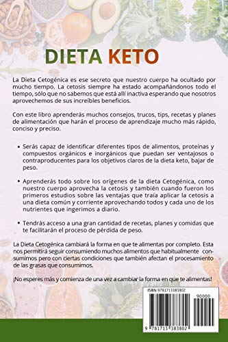 Dieta Keto: Guía para perder peso y quemar la grasa siguiendo los consejos y recetas de la dieta cetogénica.