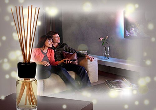 Difusor Aromas de Love Is In The Air 100ml - Fragancia para el Amor con Aceite Puro de Ylang Ylang Natural para Cuartos - Restaurantes - Aromaterapia - con 8 palitos de bambú - 0% Alcohol