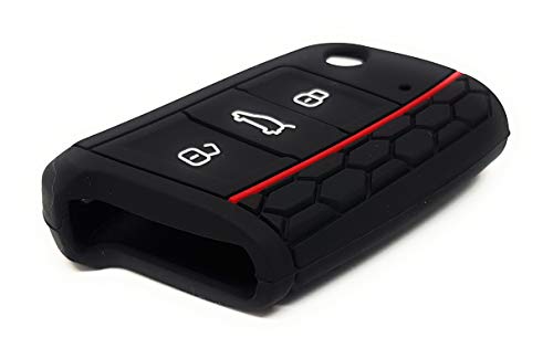 DigitalTech® - Funda Llave Coche. Golf,MK,Polo,Jetta,Touran,T-ROC,Tiguan,Seat Leon,Ibiza,Toledo,Arona,Ateca,Skoda Rapid Spaceback,Fabia,Karoq,Octavia, Superb, etc.