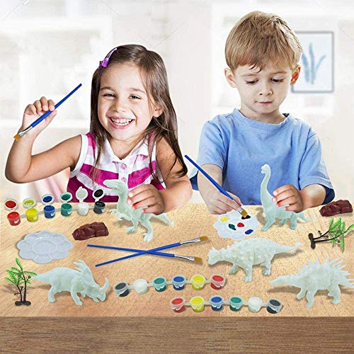 Dinosaurios que pintan juguetes para niños de 3-8 años Niños Juguetes de bricolaje Regalos Edad 3 4 5 6 Niños Niñas Kits de manualidades para Dinosaur Toy para niños Regalo de cumpleaños para 5-9 años