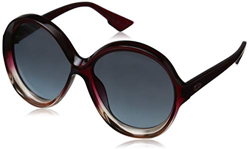 Dior DIORBIANCA I7 0T5 Gafas de Sol, Rojo (Burgundy Pink/Grey Grey), 58 para Mujer