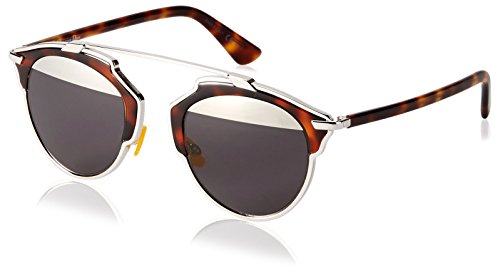 Dior DIORSOREAL MD AOO Gafas de sol, Marrón (Palladium Havana/Grey Mesh), 48 para Mujer