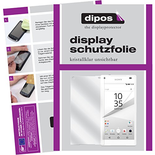 dipos I 2X Protector de Pantalla Compatible con Sony Xperia Z5 Compact pelicula Protectora Claro