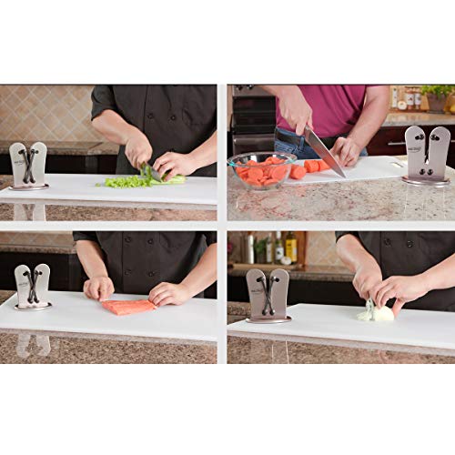 DIRECT TV OUTLET Insta Sharp Original Visto en TV Afilador de Cuchillos con Sacapuntas independientes Afilado profesional - Afilar cuchillos de Cocina, Caza, Pesca y de Bolsillo