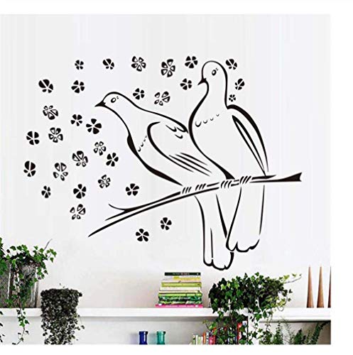 Diseño creativo Peace Dove DIY Habitación infantil Pegatinas de pared Tatuajes de pared Tatuajes Decoración para el hogar Accesorios 59X45