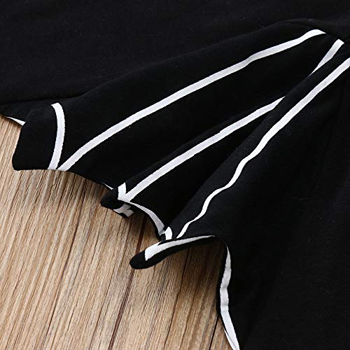 Disfraz Halloween Niña Niño Bebe Fossen Recién Nacido Bebé Monos de Manga murciélago Tops con Sombrero de Oreja (6 Meses, B)