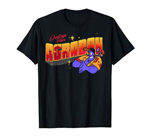 Disney Aladdin Genie Greetings From Agrabah Post Card Camiseta