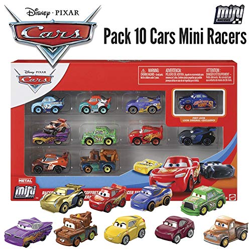 Disney Cars Pack de 10 Mini vehículos Pixar Cars (Mattel GKG08)