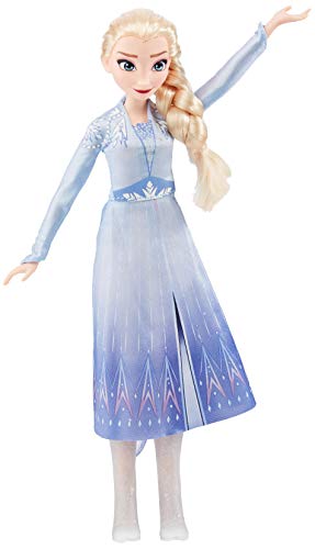 Disney Frozen - Muñeca de Elsa Cantante con música con Vestido Azul Inspirado en Disney Frozen 2, Juguete para niños de 3 años y más
