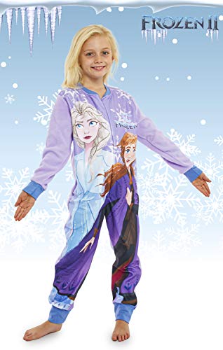 Disney Frozen Pijama Entero para Niñas De Una Pieza, Ropa Niña Invierno con Anna y Elsa El Reino del Hielo (18-24) Meses, Pijamas Enteros Manga Larga Regalos para Niños (2-10 Años) (18/24 Meses)