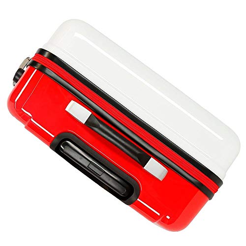 Disney Maleta Mediana Minnie Around the World Paris rígida, Rojo, 48 cm x 68 cm x 26 cm