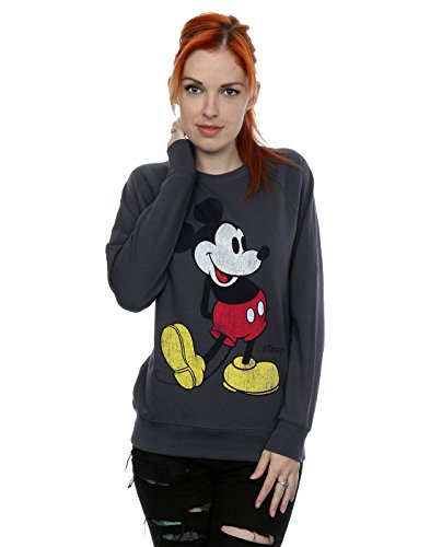 Disney Mujer Mickey Mouse Classic Kick Camisa de Entrenamiento XX-Large Oscuro Heather