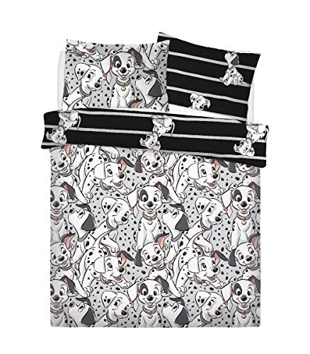 Disney Set funda nórdica y funda de almohada (algodón), color gris