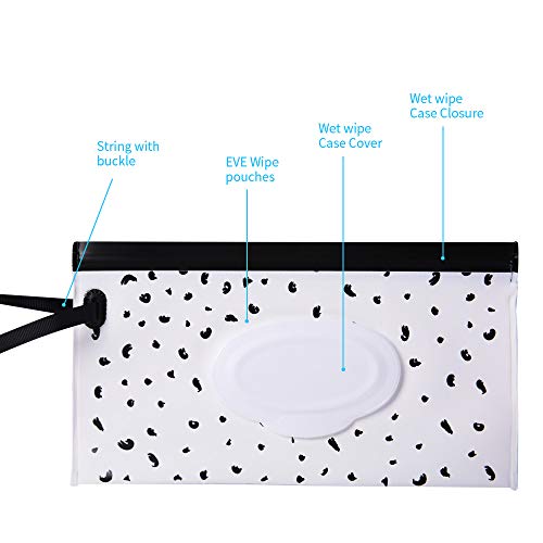 Dispensador de toallitas húmedas portátil – Estuche de toallitas para bebé, reutilizable, recargable, dispensador de toallitas de viaje, bolsa de pañales, bolsa de pañales, coche en el camino