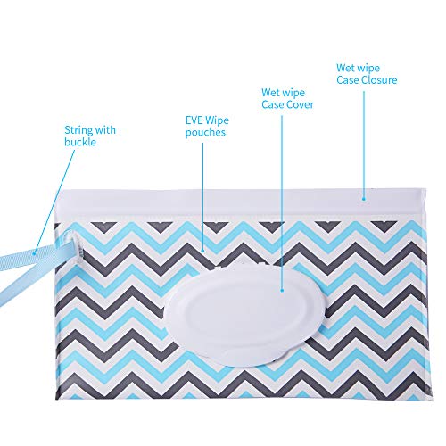 Dispensador de toallitas húmedas portátil – Estuche de toallitas para bebé, reutilizable, recargable, dispensador de toallitas de viaje, bolsa de pañales, bolsa de pañales, coche en el camino