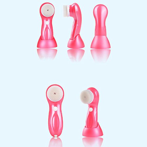 Dispositivo De Limpieza De Carga Limpiador De Poros Lavado Mejora De Artefacto Mejora Positiva Y Negativa Cepillo De Lavado De Rotación, Rojo, Rosa (6 * 8 * 16.6CM),Red
