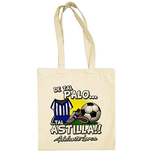 Diver Camisetas Bolsa de tela de tal palo tal astilla Lorca fútbol - Beige, 38 x 42 cm