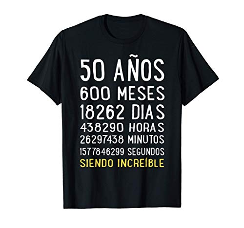 Divertido Regalo 50 cumpleaños Hombre Mujer Camiseta