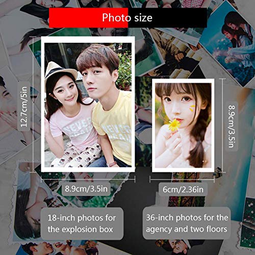 DIY Explosion Box, Hexagonal Multi-Layer Surprise Gift Box Love Memory DIY Scrapbooking Photo Album for Wedding Christmas Festival