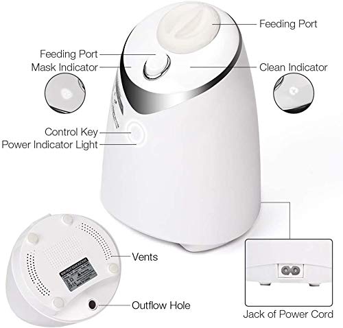 DIY Máquina de mascarilla Facial Natural Mascarilla Orgánica Natural con Colágeno de Frutas y Vegetales (32 pcs Tabletas de colágeno)