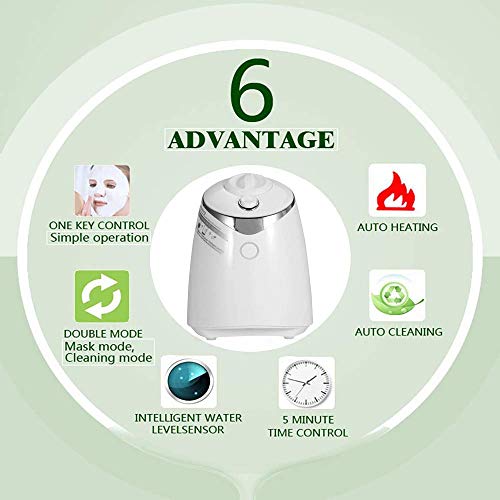 DIY Máquina de mascarilla Facial Natural Mascarilla Orgánica Natural con Colágeno de Frutas y Vegetales (32 pcs Tabletas de colágeno)