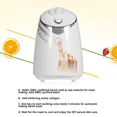 DIY Máscara Facial Máquina Automática Mascarilla Orgánica Natural con Colágeno de Frutas y Vegetales (32 pcs Tabletas de colágeno)