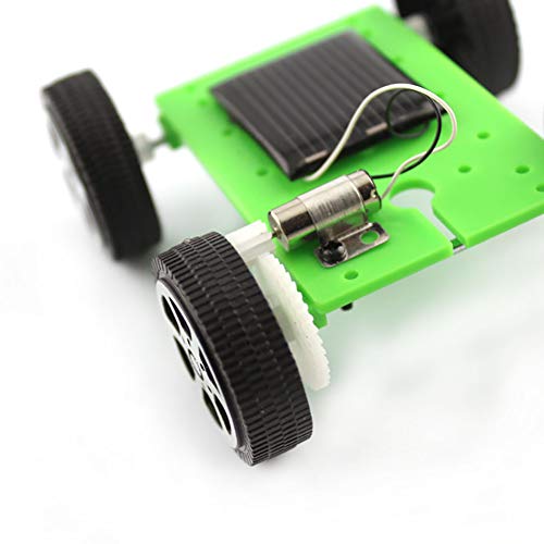 DIY Montar Juguete Set Coche de energía Solar como Kit Educativo de Ciencia para Niños Estudiantes (Verde) 1 UNID