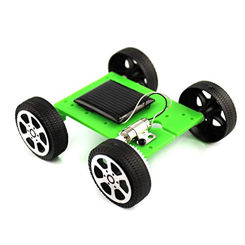 DIY Montar Juguete Set Coche de energía Solar como Kit Educativo de Ciencia para Niños Estudiantes (Verde) 1 UNID